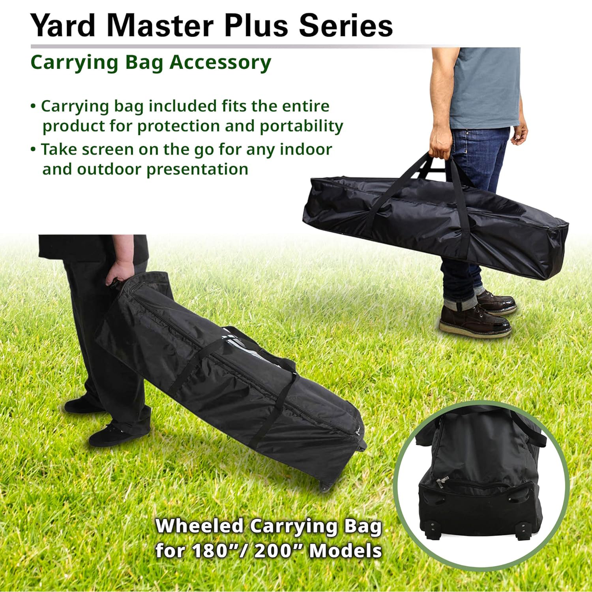 Elite Screens Yard Master Plus Series OMS145H2PLUS 145" Portable Indoor/Outdoor Folding Frame Projection Screen
