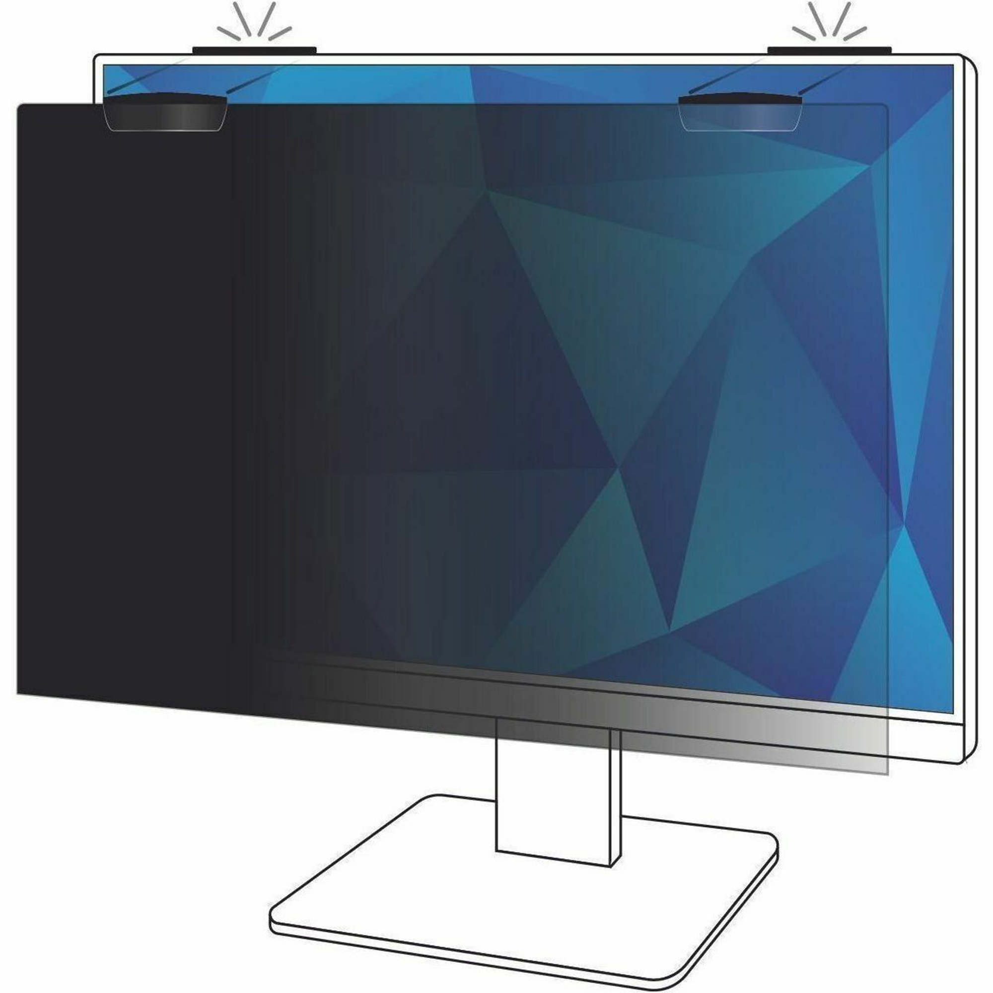 3M™ PF238W9EM Privacy Filter for 23.8in 16:9 Full Screen Monitor with 3M™ COMPLY™ Magnetic Attach