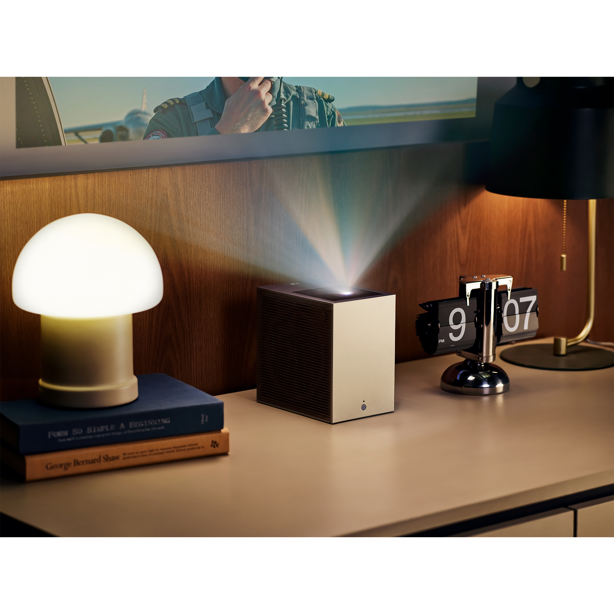 LG CineBeam S 500-Lumen UHD 4K Ultra-Short-Throw Triple Laser DLP Smart Projector