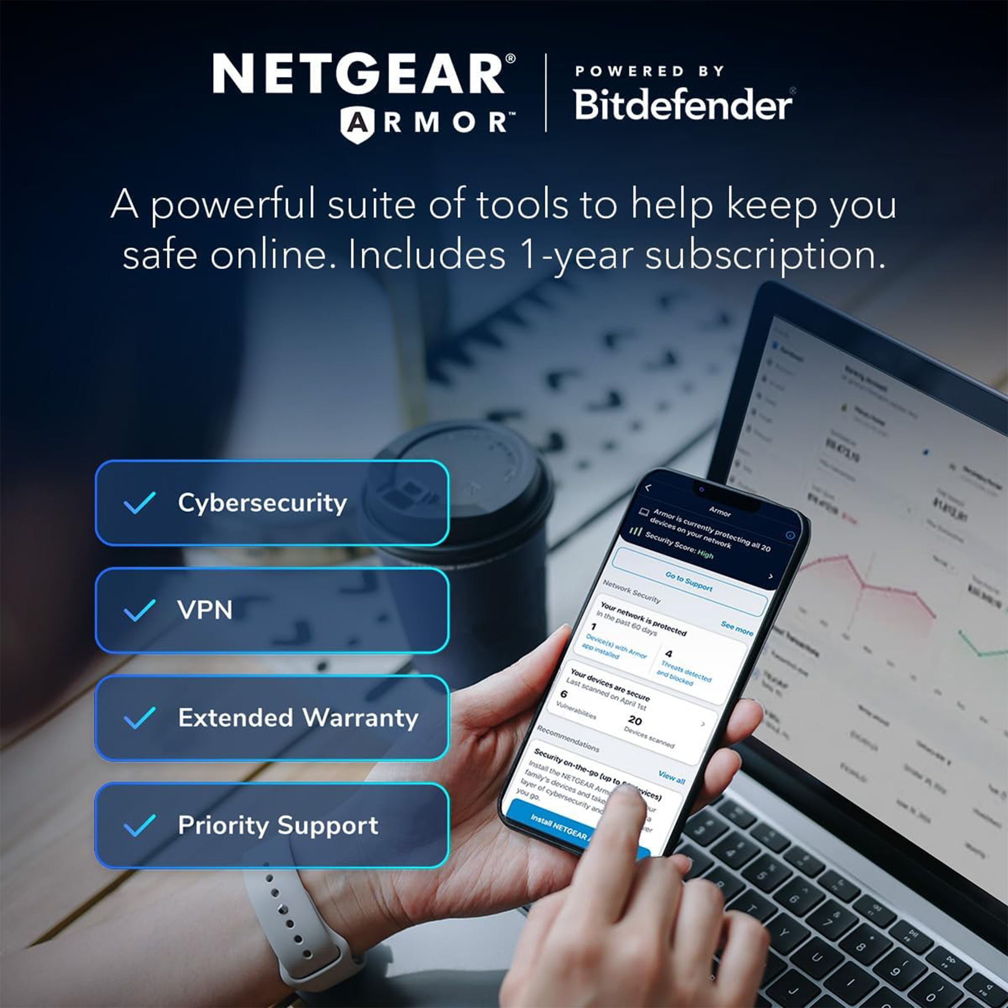 Netgear Orbi 970 BE27000 Wireless Quad-Band 3-Piece Mesh Wi-Fi System (White)