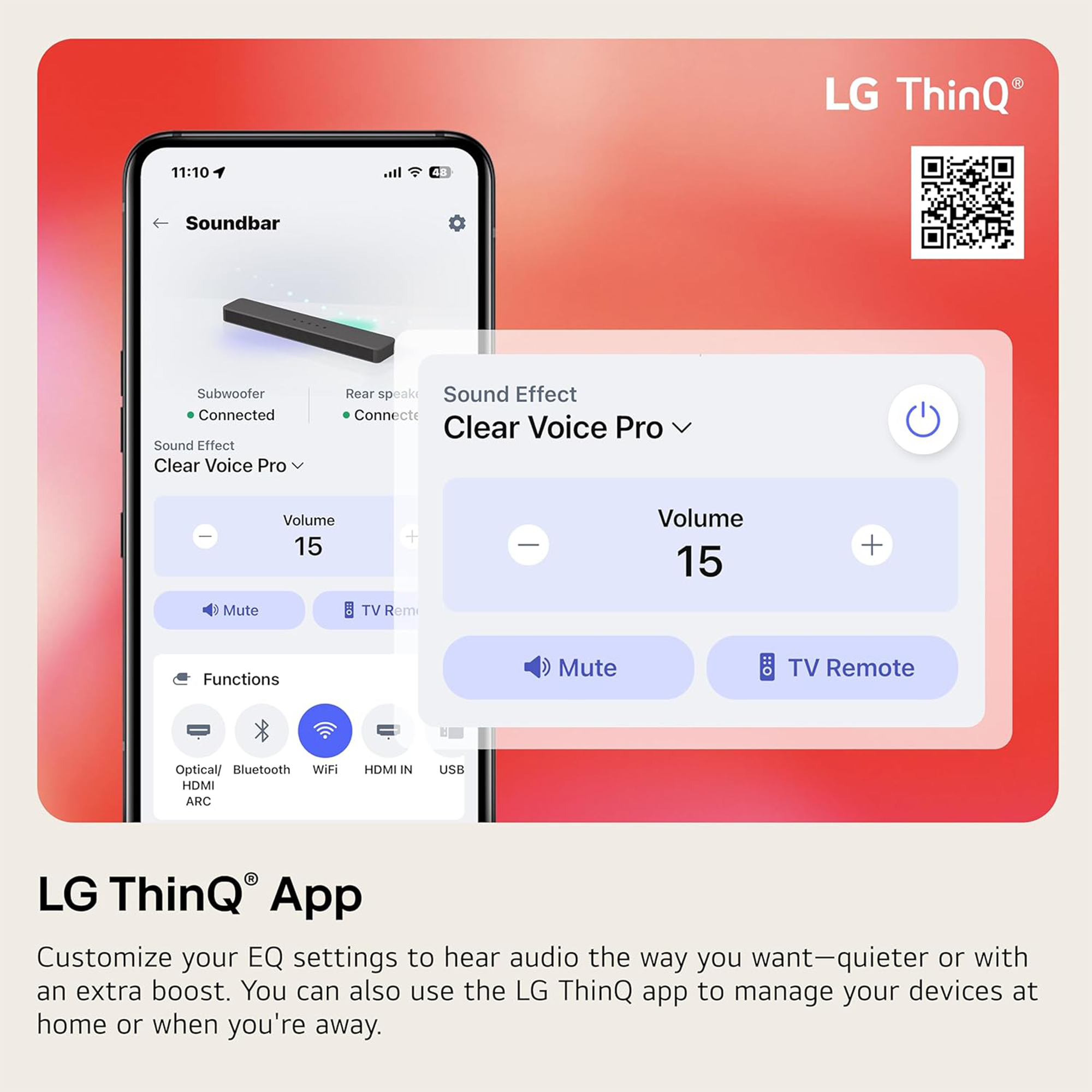 LG S60T 340W 3.1-Channel Bluetooth Soundbar with Wireless Subwoofer