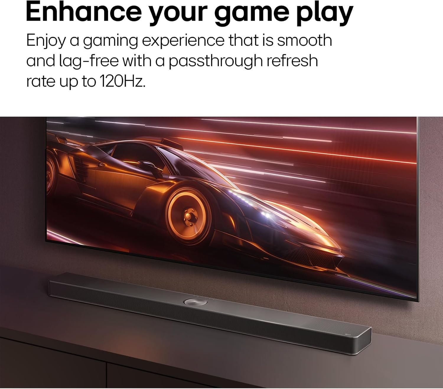 LG 5.1.3-Channel 580W Dolby Atmos Soundbar System with Wireless Rear Speakers and WOW Orchestra - S80TR