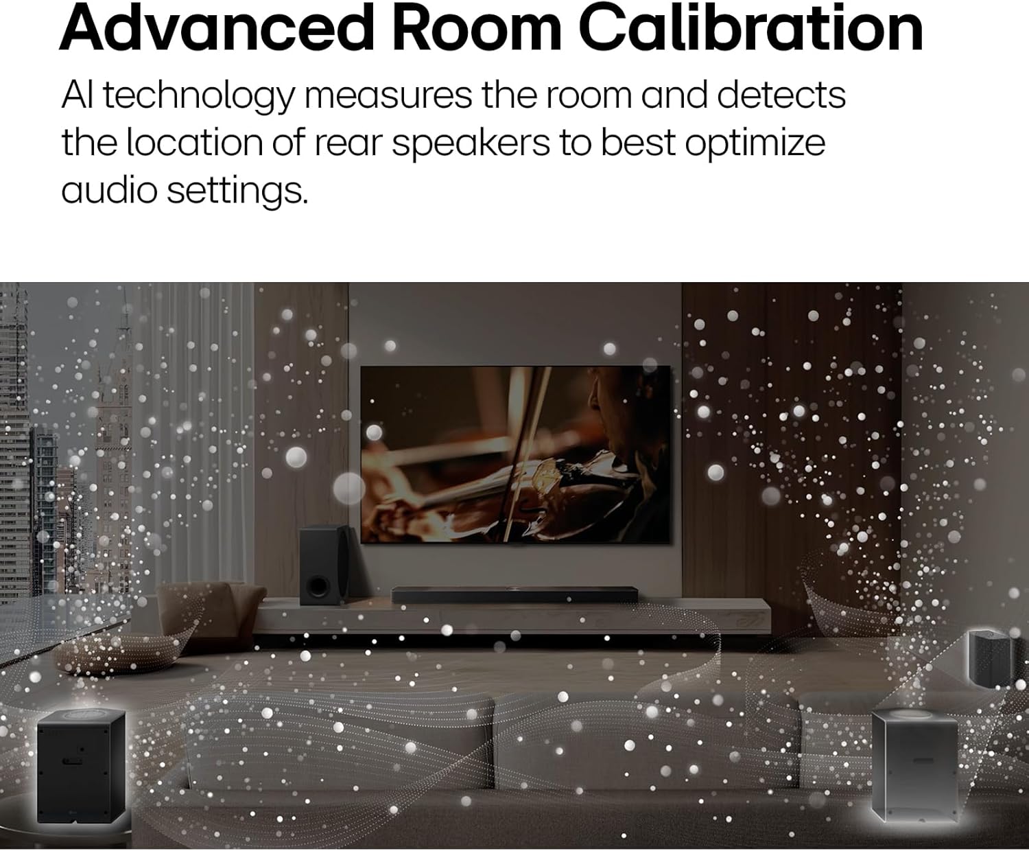 LG S90TR 670W 7.1.3-Channel Dolby Atmos Soundbar System with Wireless Rear Speakers and WOW Orchestra