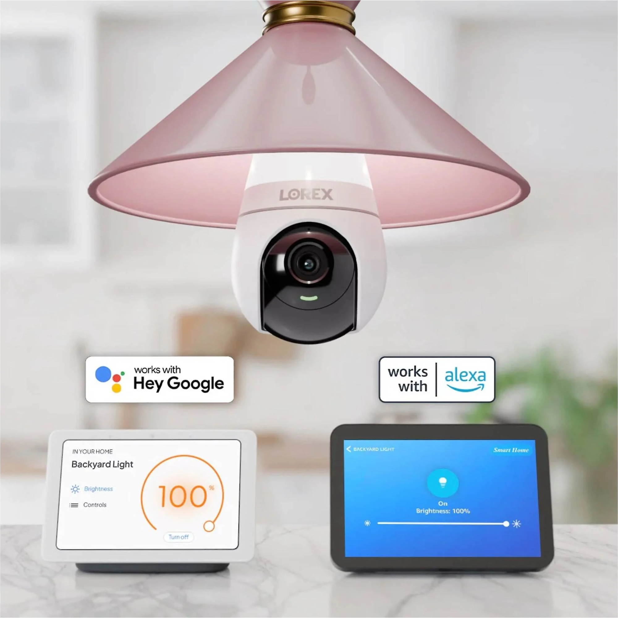 Lorex SL300-AA 4MP Wi-Fi Smart Lightbulb Camera with Night Vision