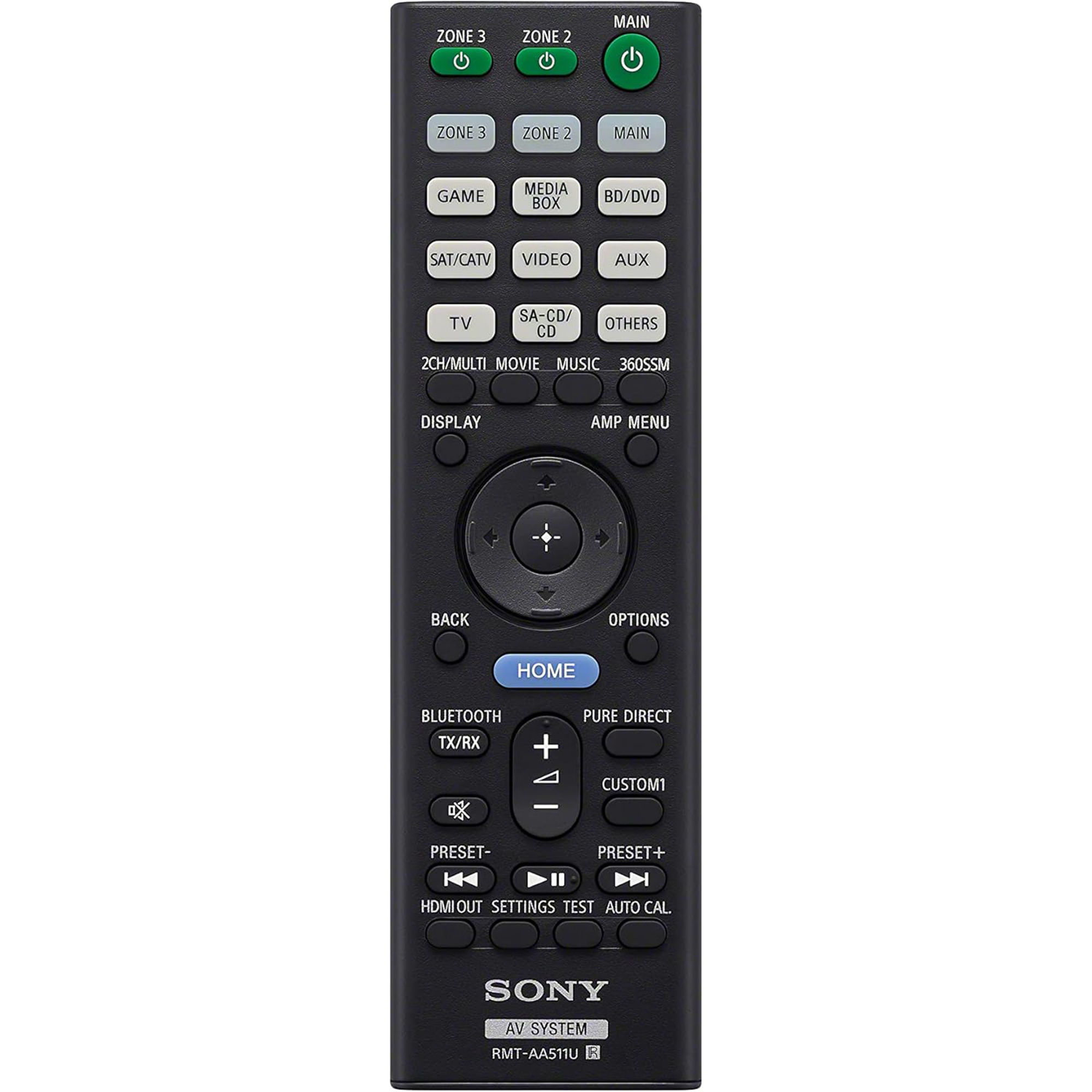 Sony STR-AN1000 7.2-channel home theater receiver with Dolby Atmos® Bluetooth® Apple AirPlay® 2 and Chromecast built-in