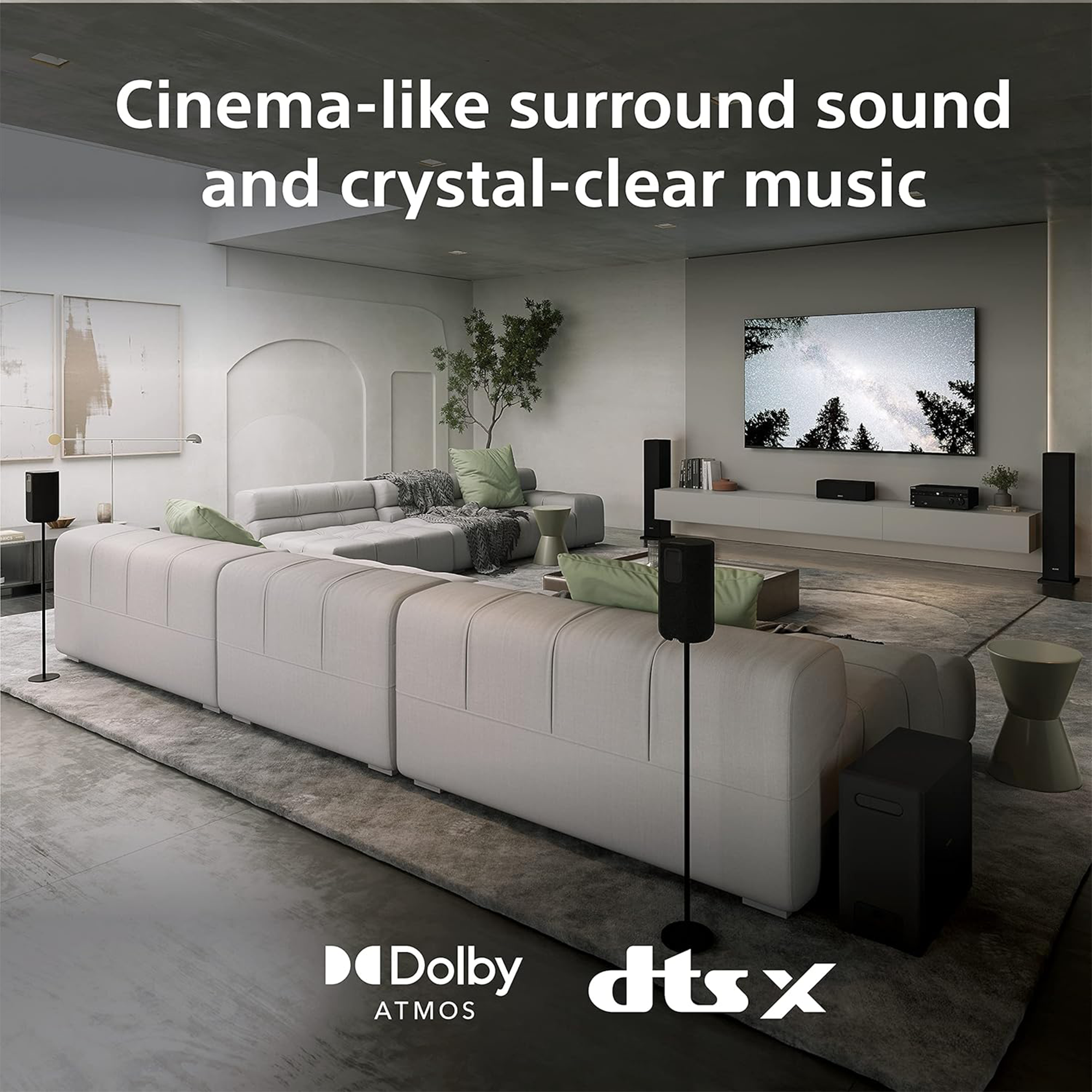 Sony STR-AN1000 7.2-channel home theater receiver with Dolby Atmos® Bluetooth® Apple AirPlay® 2 and Chromecast built-in