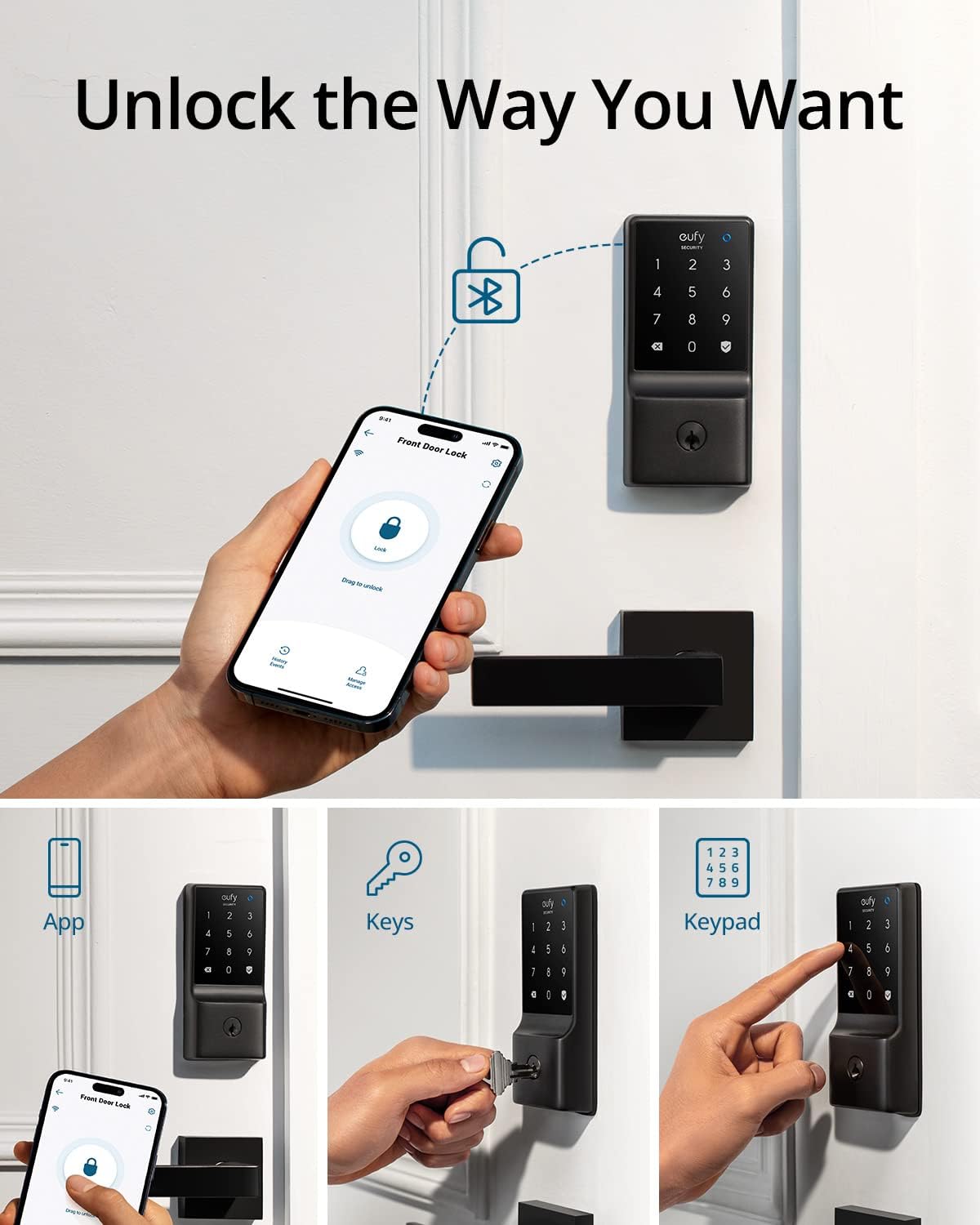 eufy Security C210 Smart Lock (Black)