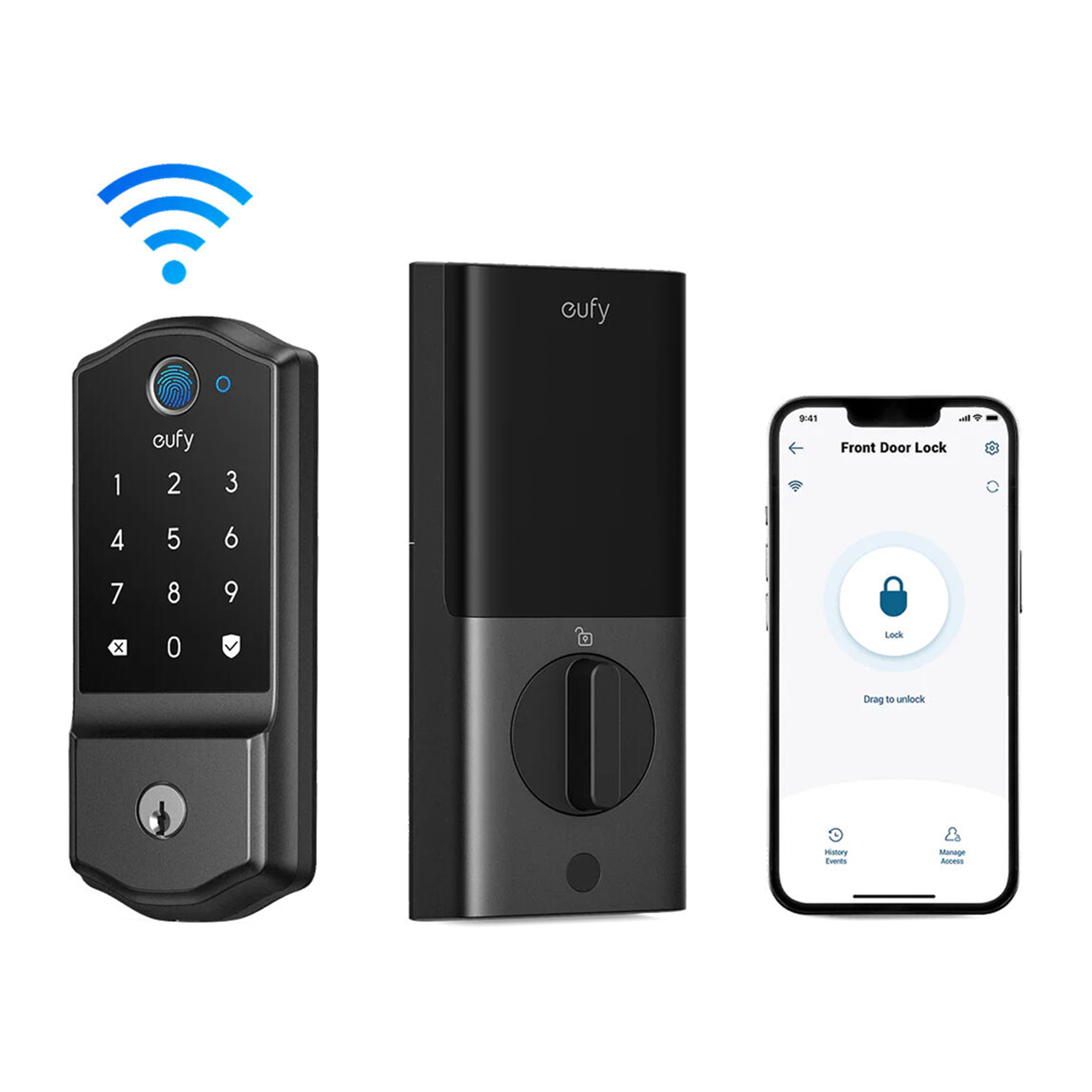eufy Security C220 Deadbolt Smart Lock (Black)