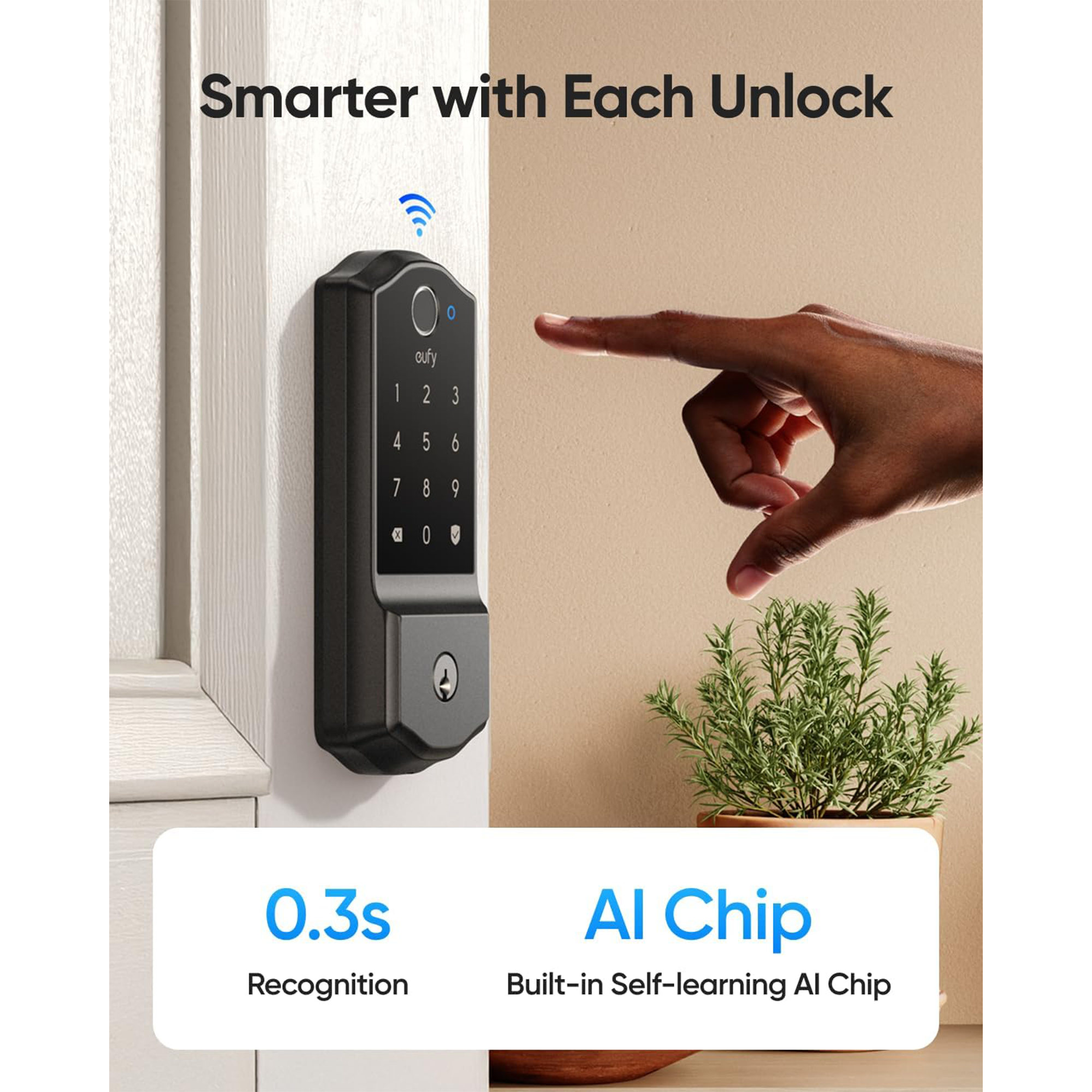 eufy Security C220 Deadbolt Smart Lock (Black)
