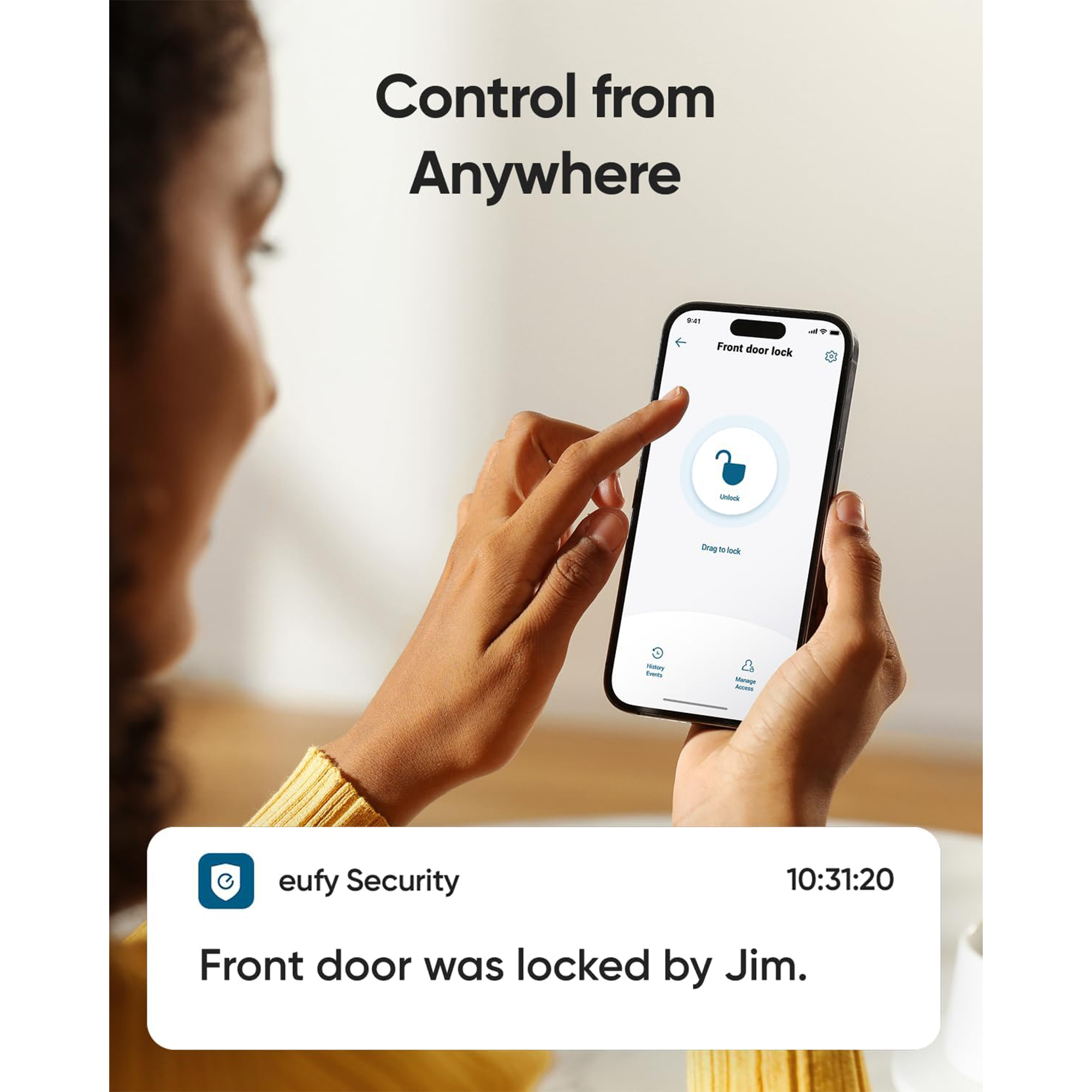 eufy Security C220 Deadbolt Smart Lock (Black)