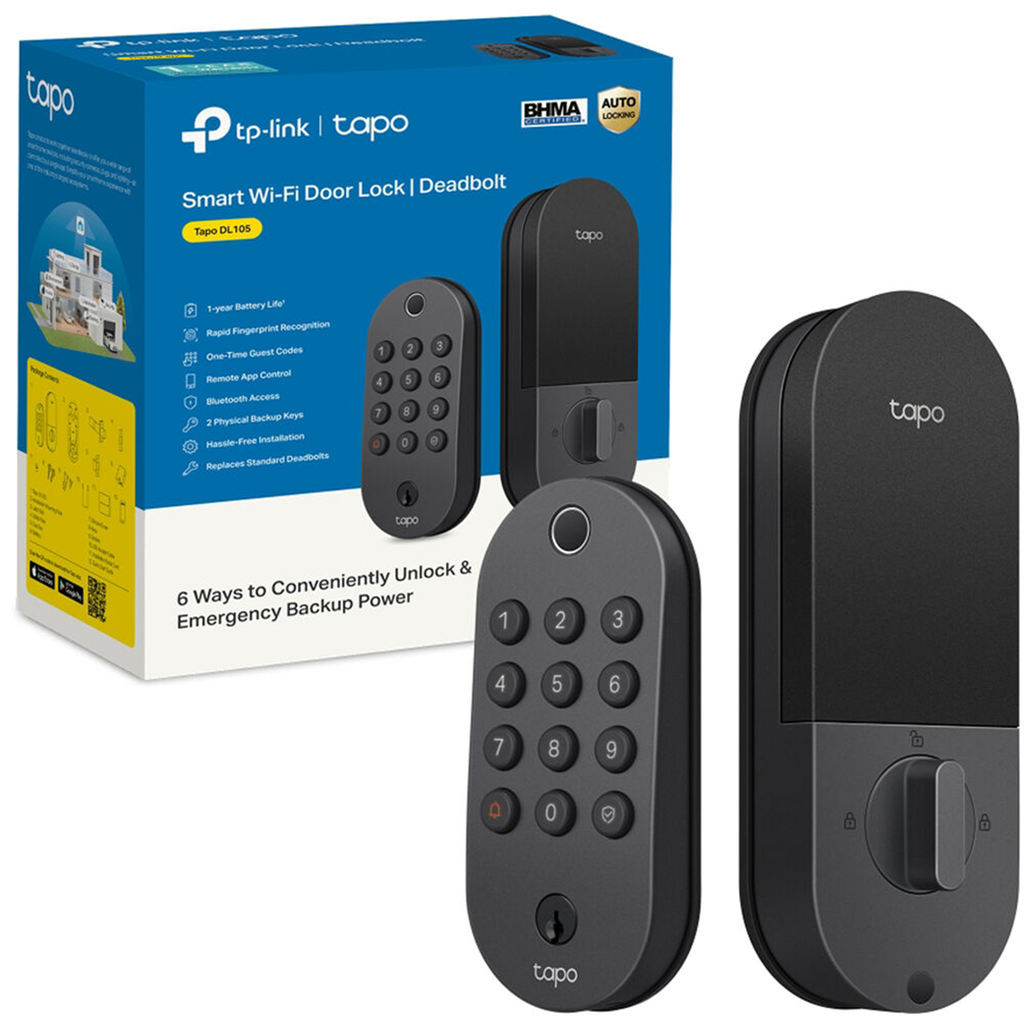 TP-Link Tapo DL105 Smart Wi-Fi Door Lock