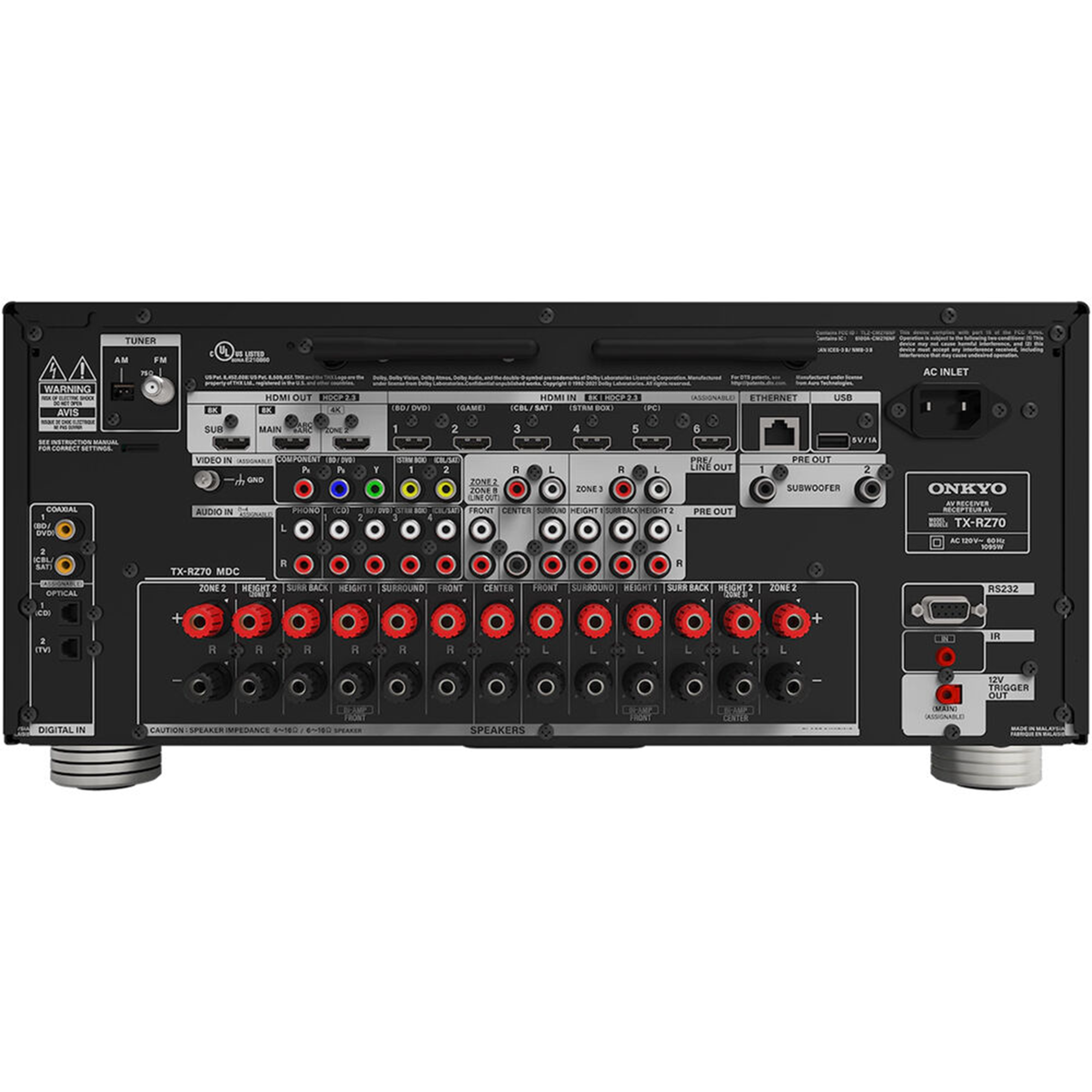 Onkyo TX-RZ70 11.2-Channel Network A/V Receiver