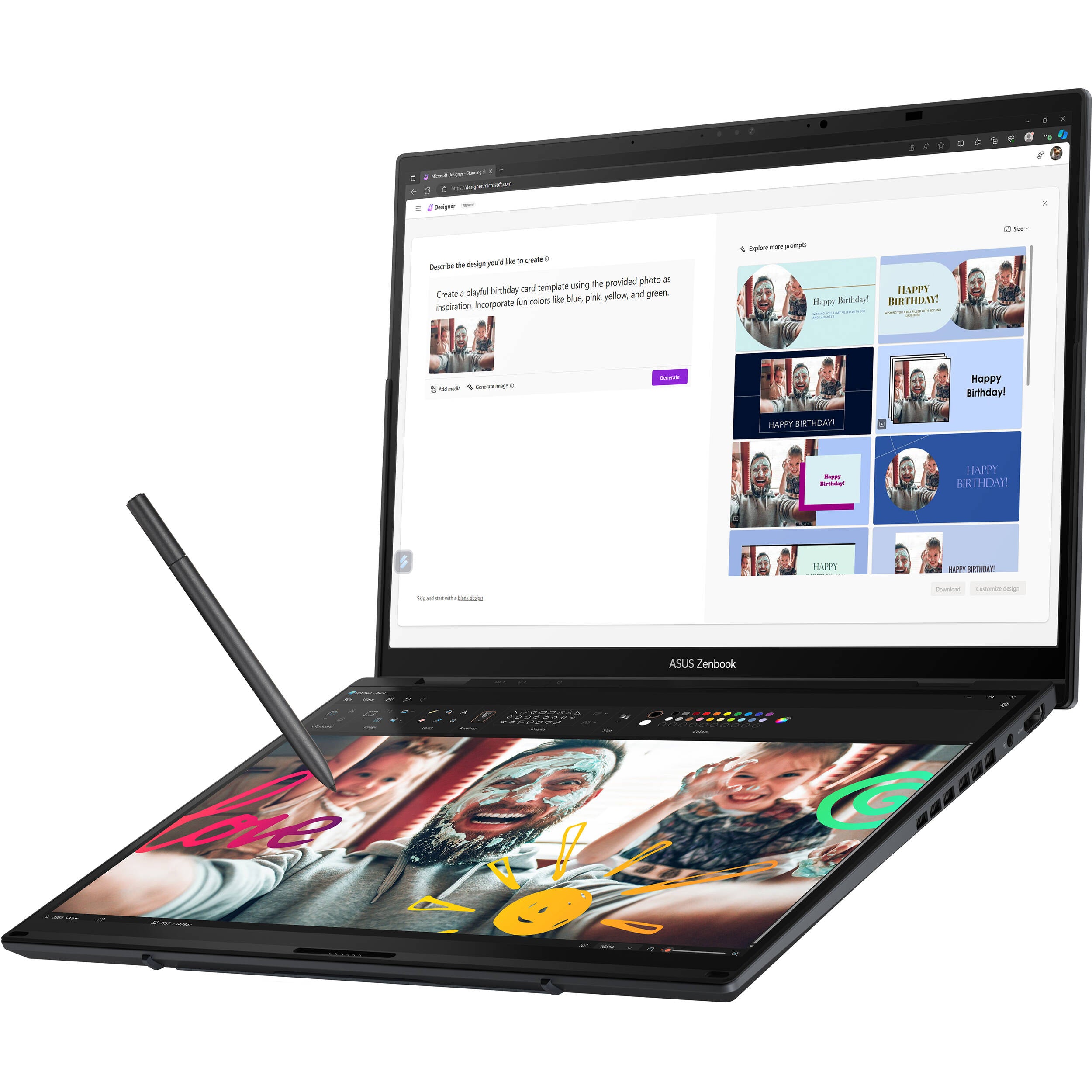 ASUS Zenbook Duo UX8406CA-PS99T 2 in 1 Notebook (Inkwell Gray)