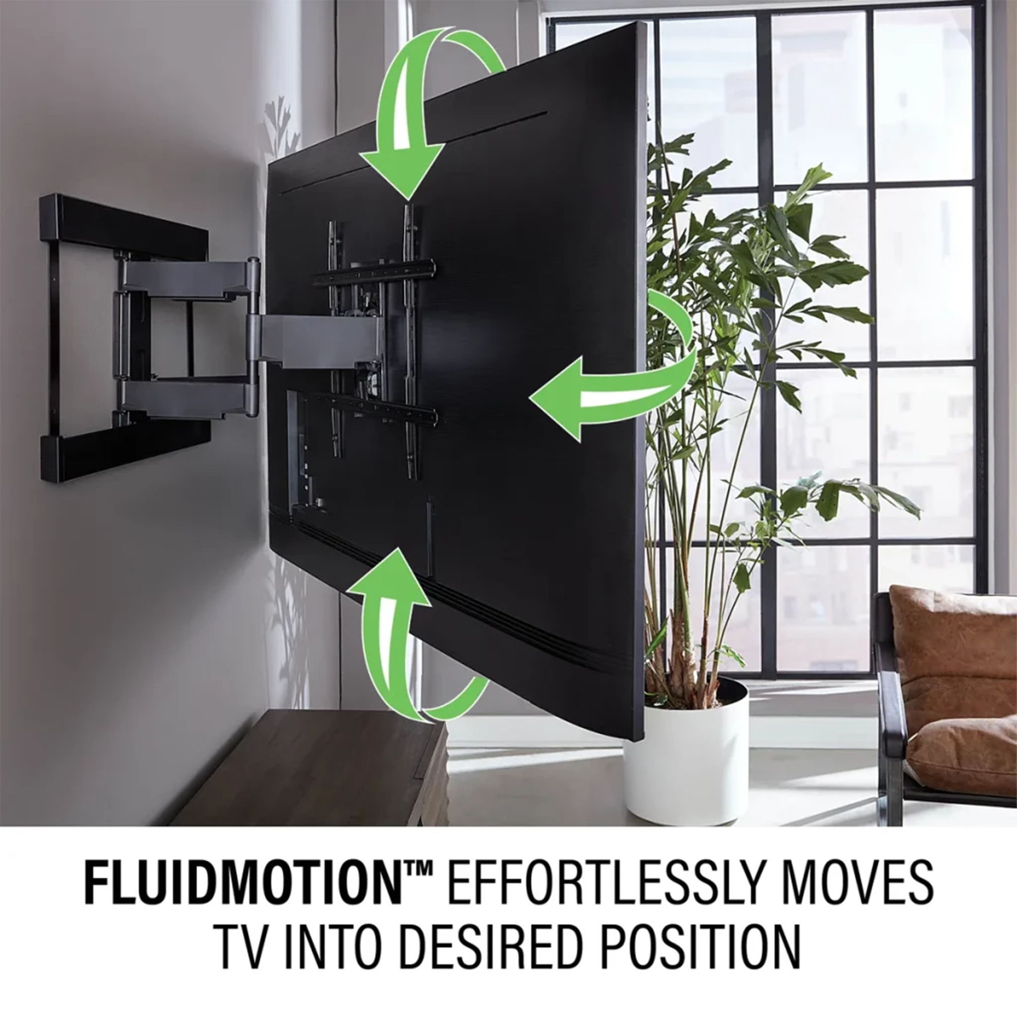 SANUS VLFS820-B2 Super Slim Full-Motion TV Mount for Most 40"-90" TVs up to 125 lbs