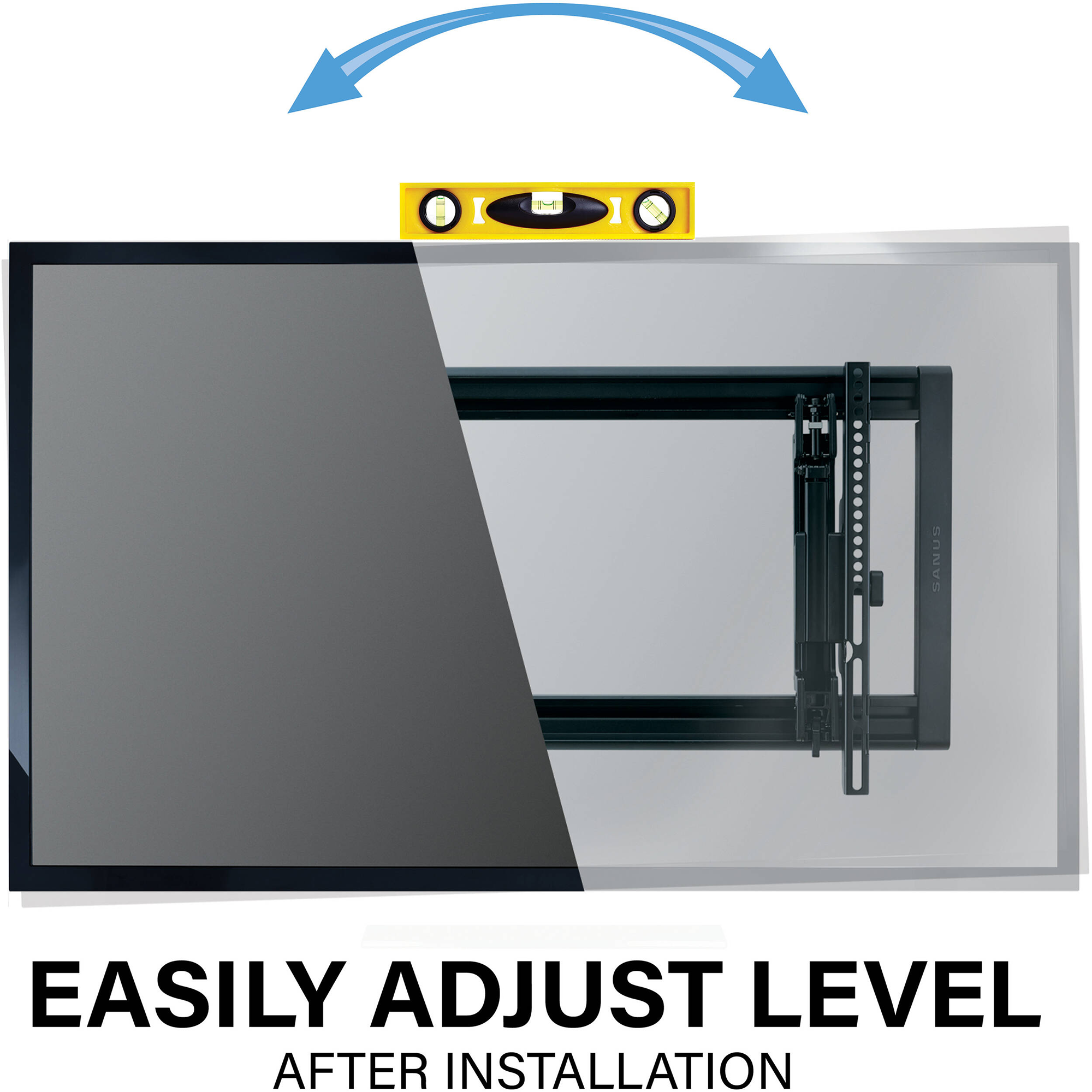 SANUS VLT7-B2 Advanced Tilt 4D Premium TV Wall Mount for 42 to 90" Displays