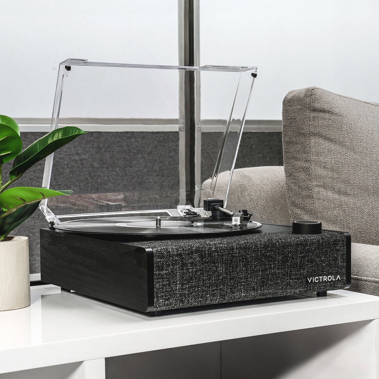 Victrola Eastwood II Manual Three-Speed Turntable with Bluetooth (Black)