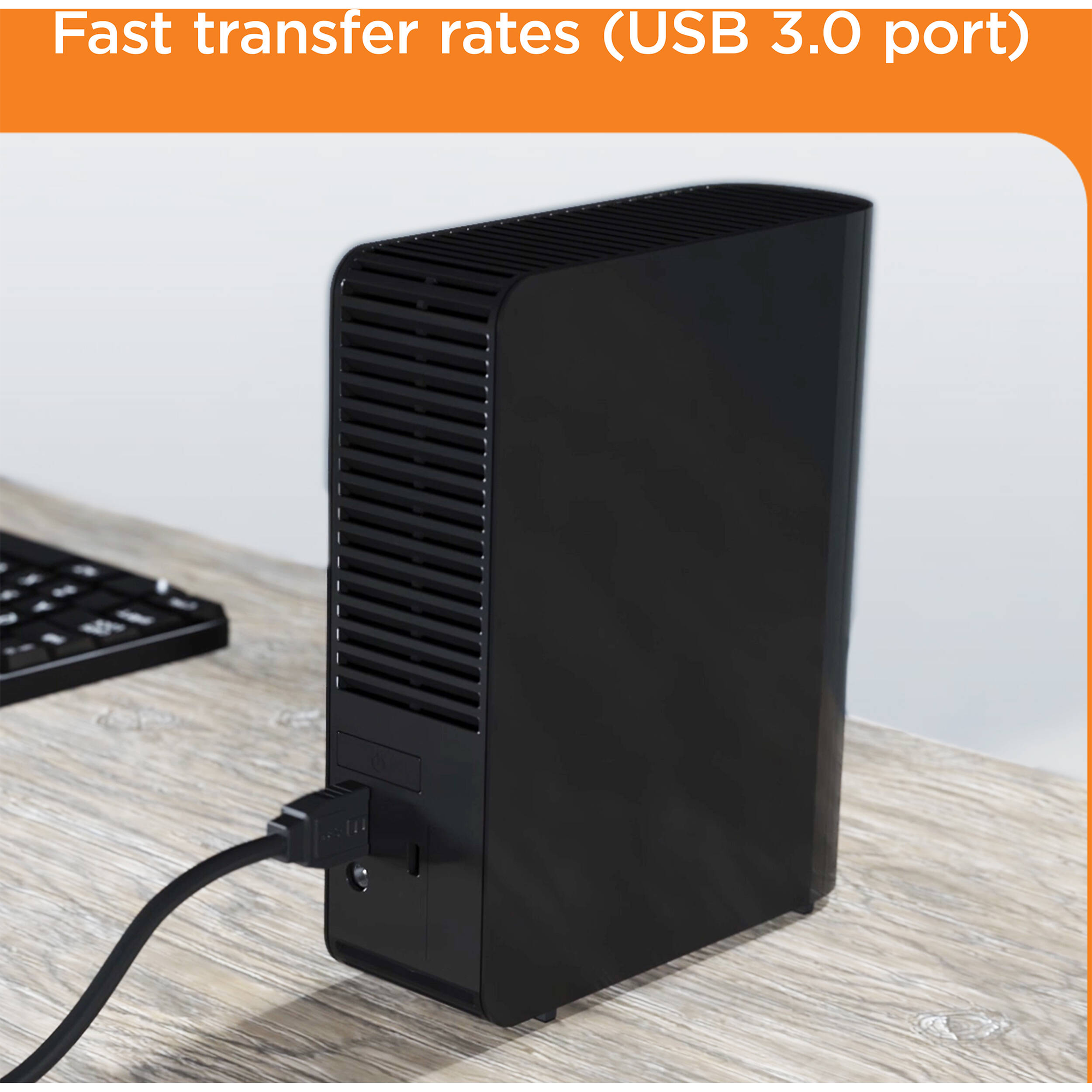 WD 8TB Elements Desktop USB 3.2 Gen 1 External Hard Drive - WDBWLG0080HBK