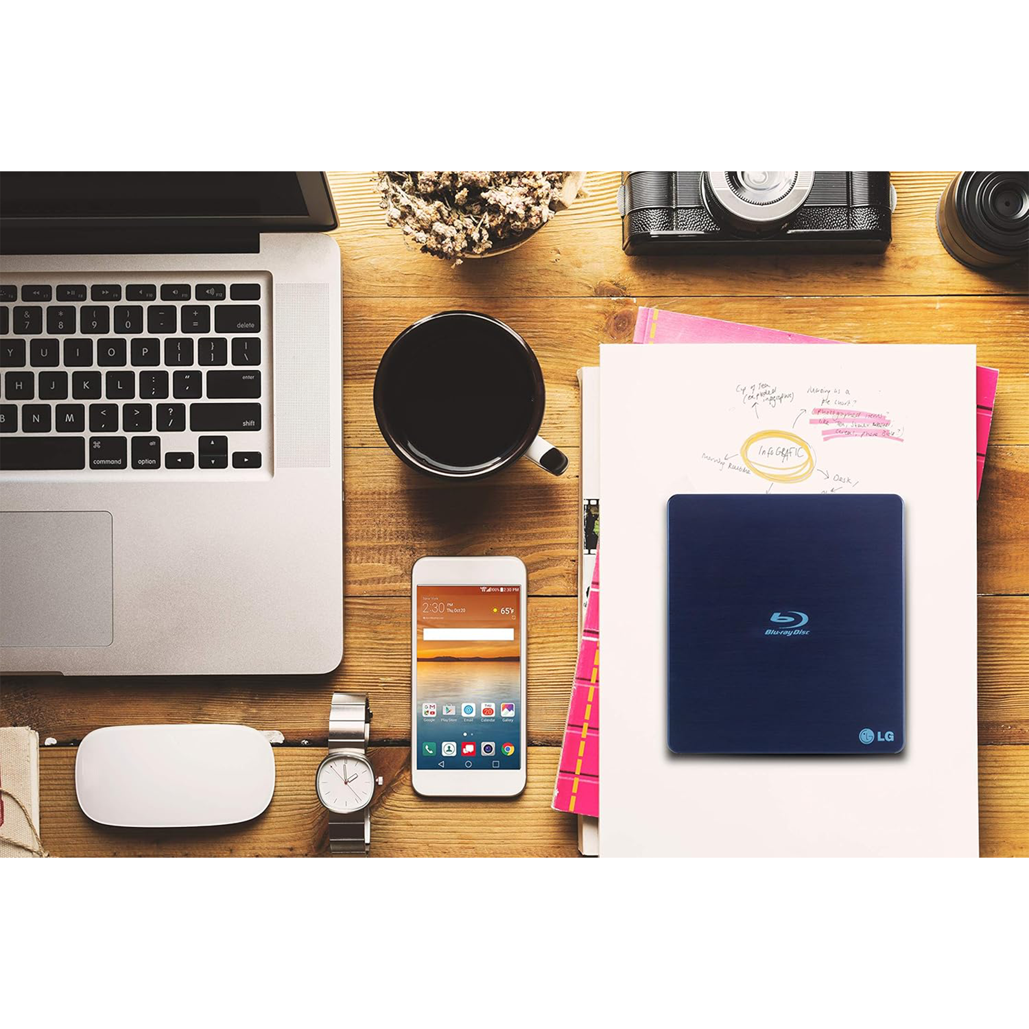 LG WP50NB40 Slim Portable Blu-ray/DVD Writer