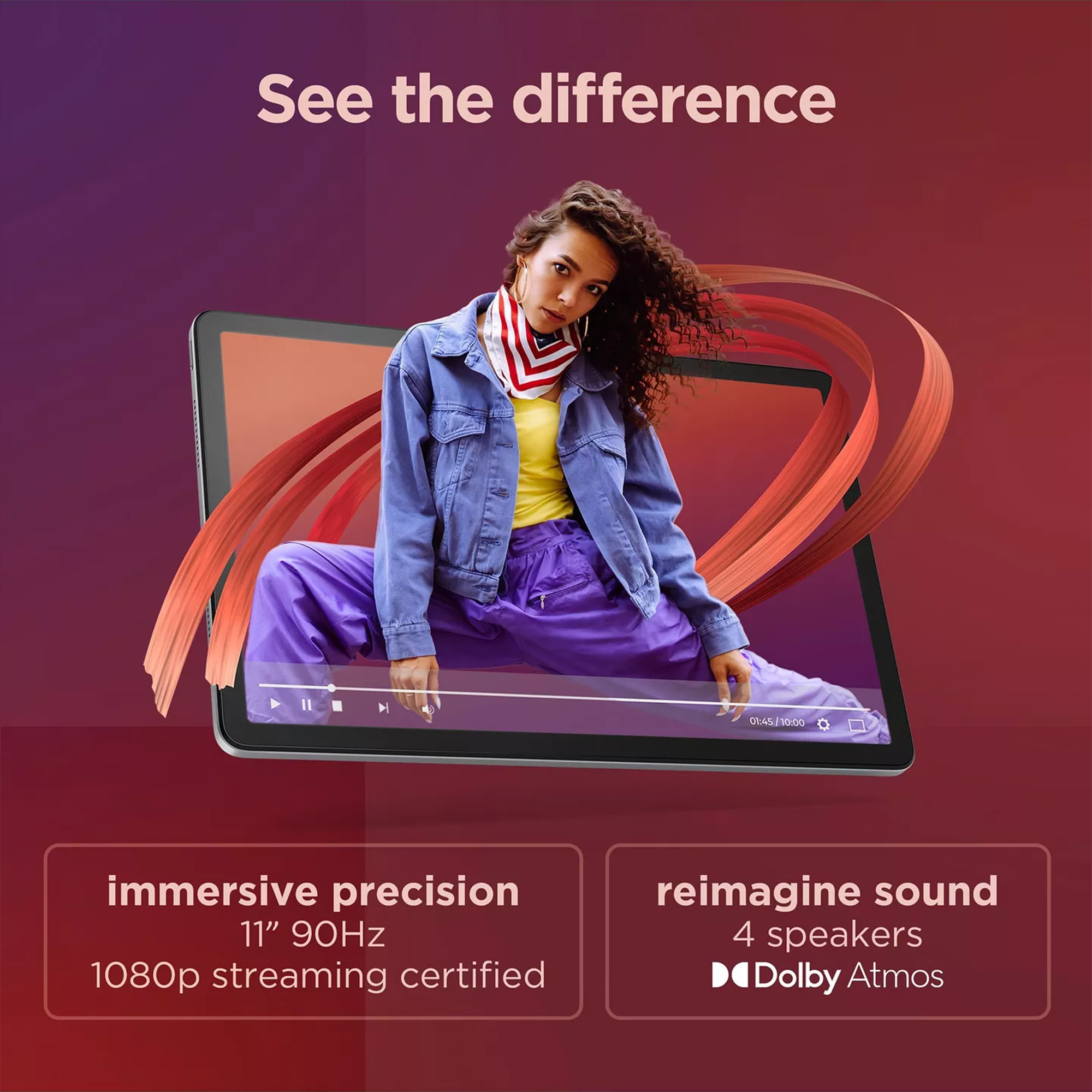 Lenovo 11" Tab M11 Multi-Touch 64GB Tablet with Folio Case and Pen (Wi-Fi Only)