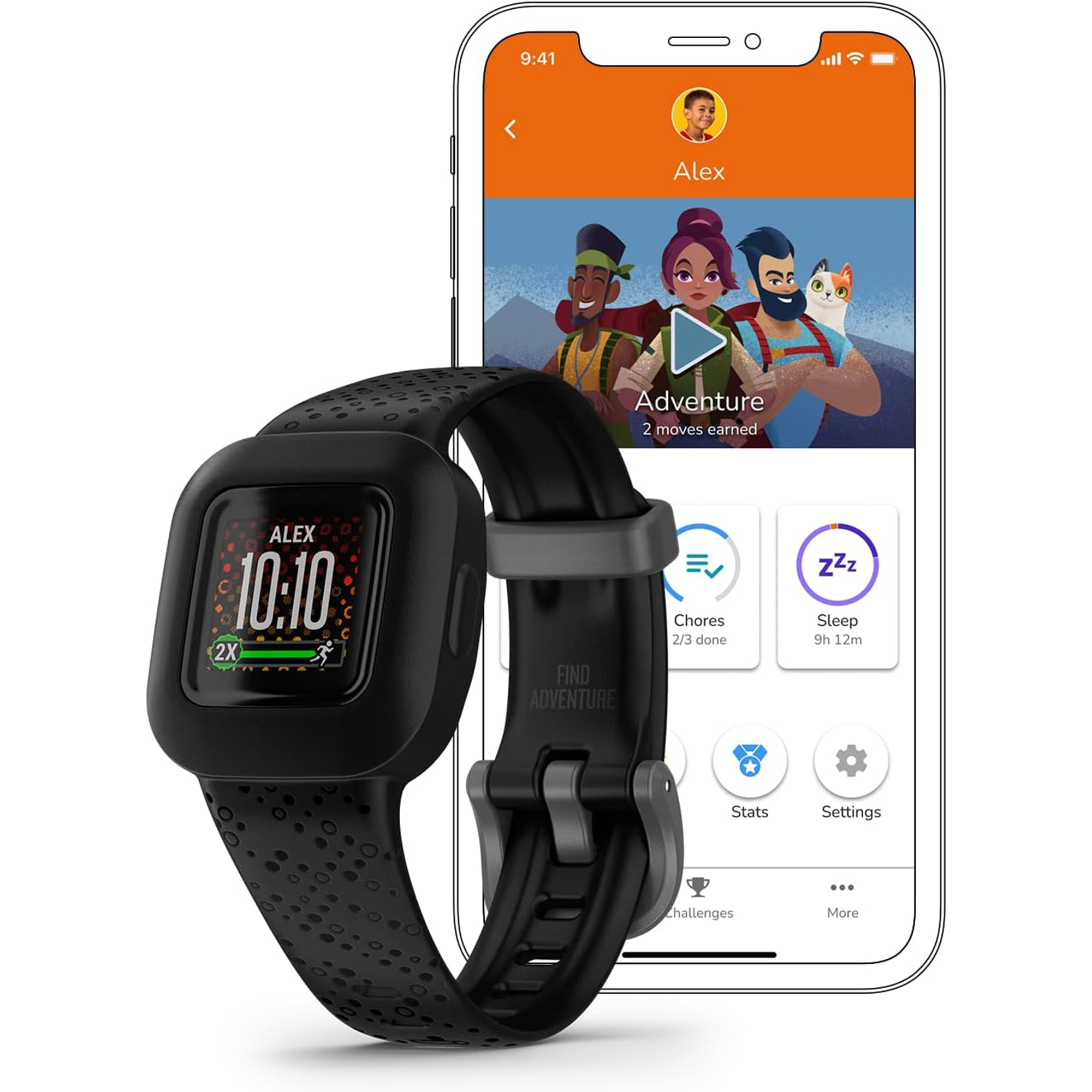 GARMIN vivofit jr. 3 Kids Activity Tracker - Black Cosmic Universal