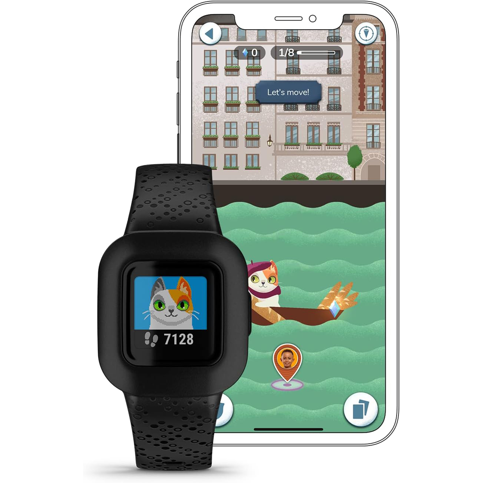 GARMIN vivofit jr. 3 Kids Activity Tracker - Black Cosmic Universal