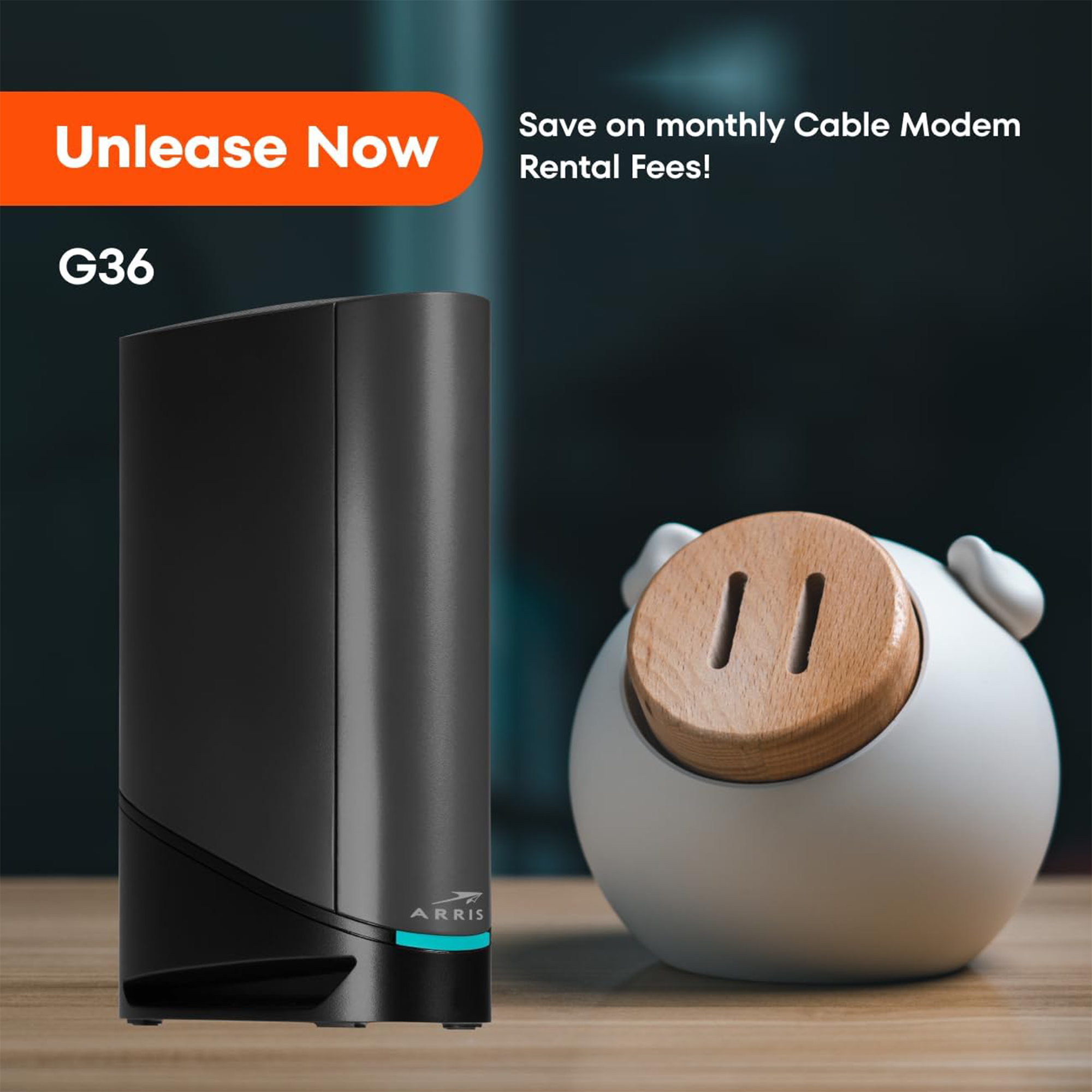 ARRIS SURFboard G36 AX3000 Dual-Band DOCSIS 3.1 Multi-Gig Cable Modem Router