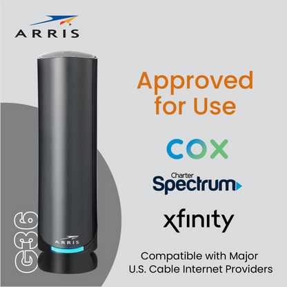 ARRIS SURFboard G36 AX3000 Dual-Band DOCSIS 3.1 Multi-Gig Cable Modem Router