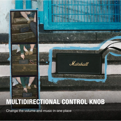 Marshall Middleton II Portable Bluetooth Speaker (Black & Brass)