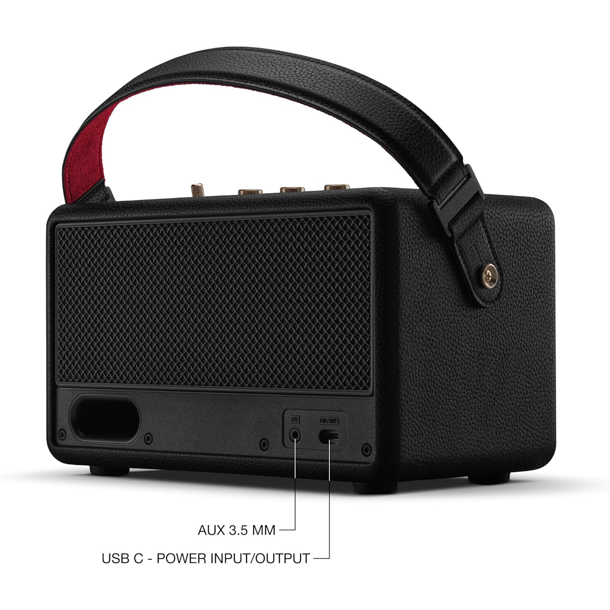 Marshall Kilburn III Portable Bluetooth Speaker (Black & Brass)