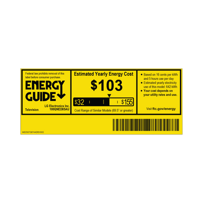 LG QNED evo AI QNED85A 100" 4K HDR Smart Mini-LED TV - 100QNED85AU