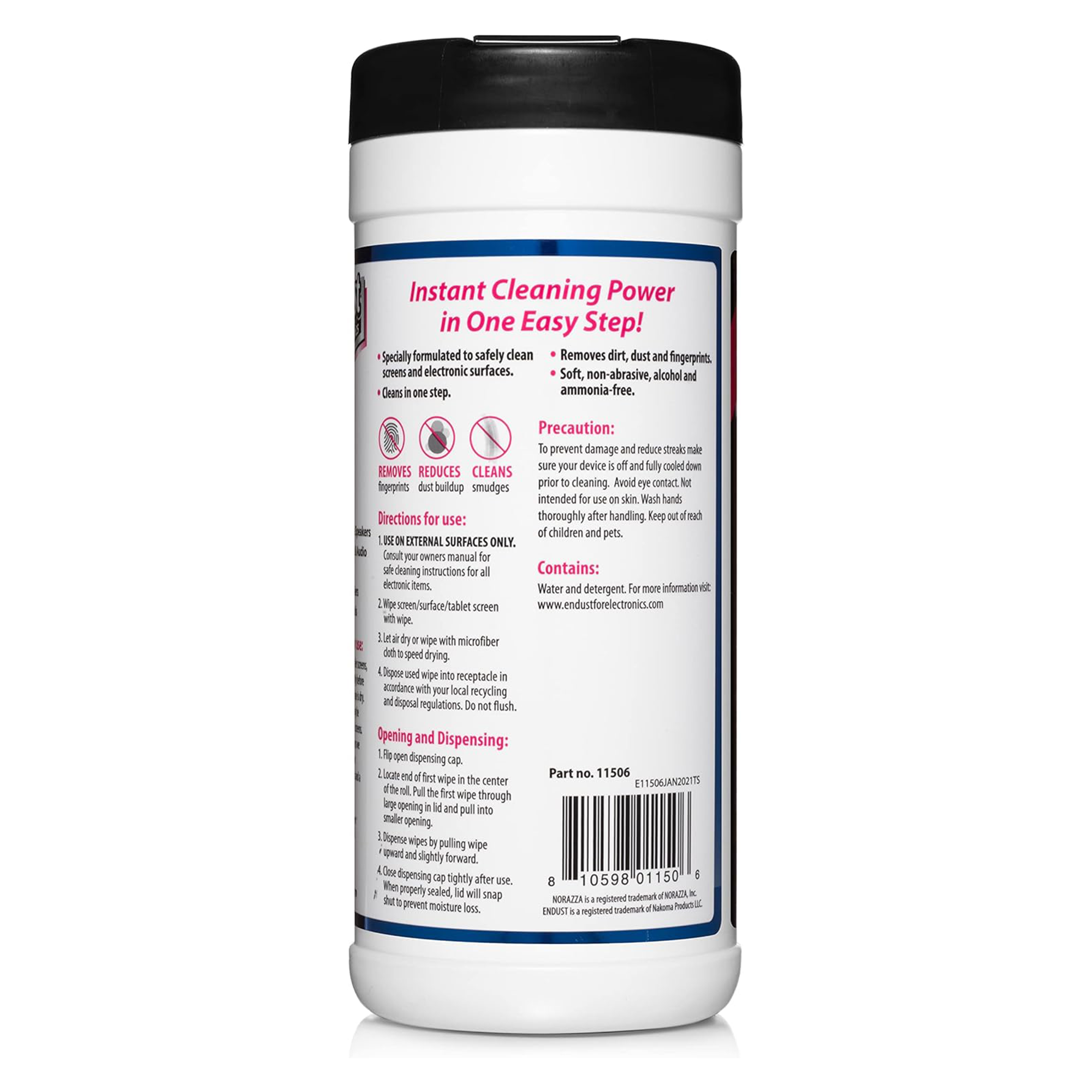 Endust for Electronics Screen & Surface Cleaning Wipes (70 Count)