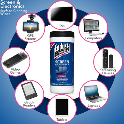Endust for Electronics Screen & Surface Cleaning Wipes (70 Count)