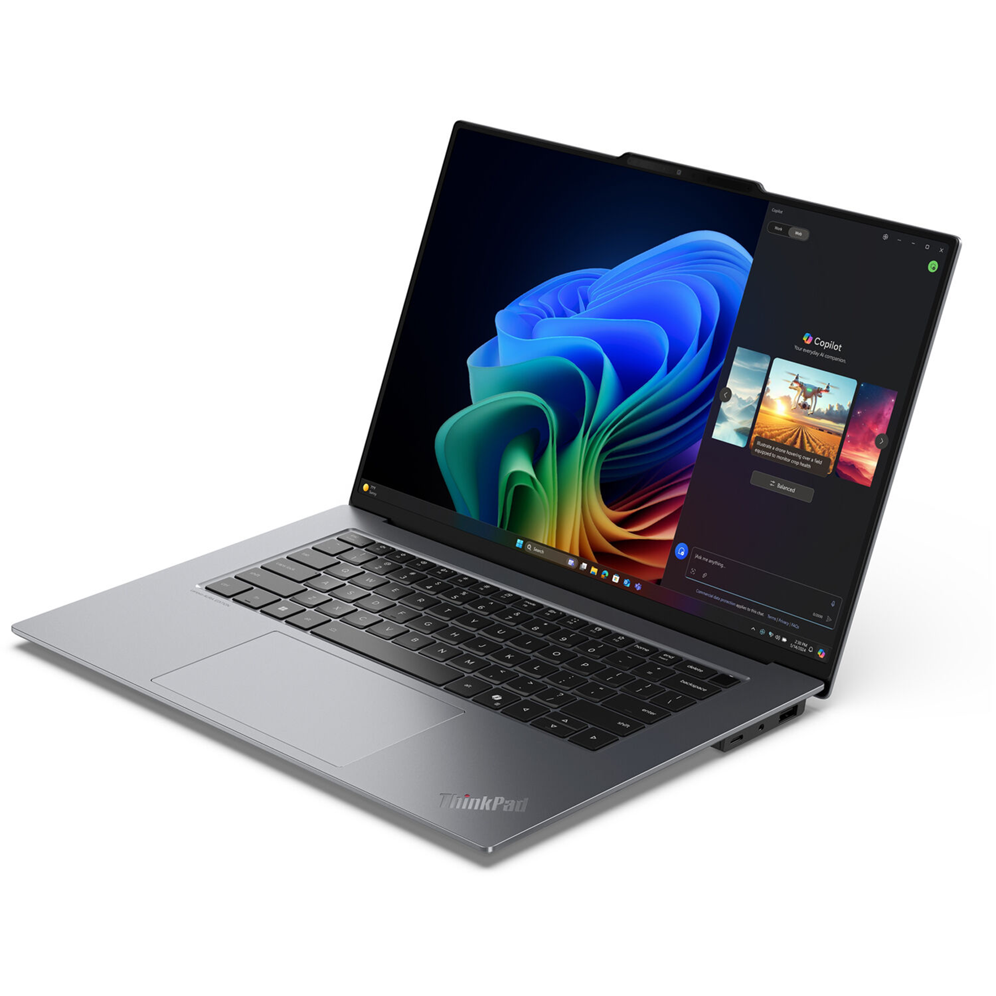 Lenovo ThinkPad X9-15 Gen 1 21Q60027US 15.3" Touchscreen Copilot+ PC Notebook - 2.8K - Intel Core Ultra 7 258V - Intel Evo Platform - 32 GB - 1 TB SSD - English Keyboard - Black, Gray