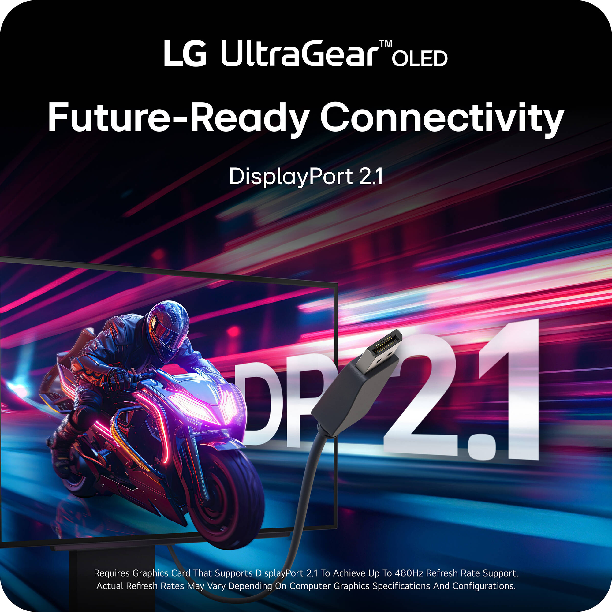 LG UltraGear OLED 27GX790A-B 26.5" 1440p HDR 480 Hz Gaming Monitor