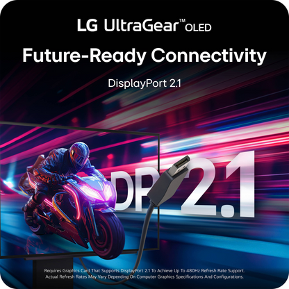 LG UltraGear OLED 27GX790A-B 26.5" 1440p HDR 480 Hz Gaming Monitor