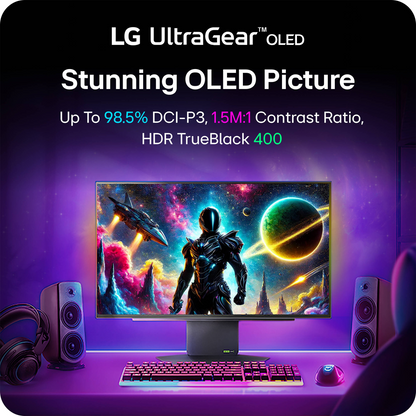 LG UltraGear OLED 27GX790A-B 26.5" 1440p HDR 480 Hz Gaming Monitor
