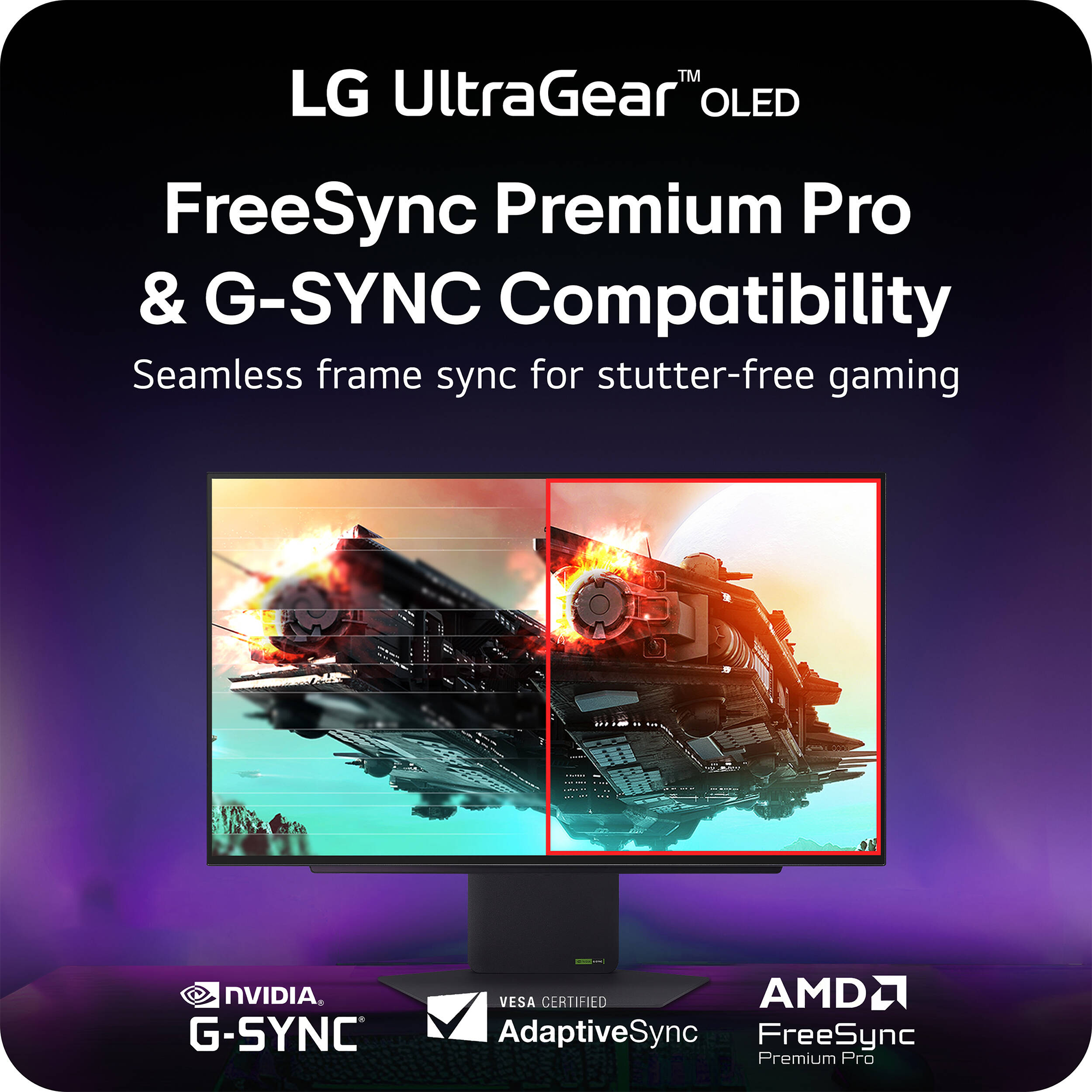 LG UltraGear OLED 27GX790A-B 26.5" 1440p HDR 480 Hz Gaming Monitor