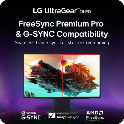 LG UltraGear OLED 27GX790A-B 26.5" 1440p HDR 480 Hz Gaming Monitor