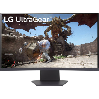 LG UltraGear 31.5" 1440p HDR 180 Hz Curved Gaming Monitor - 32GS60QC-B