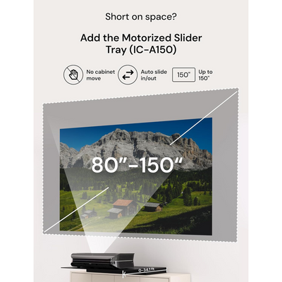 AWOL Vision LTV-3500 Pro 3000-Lumen XPR 4K 3D RGB Laser Projector