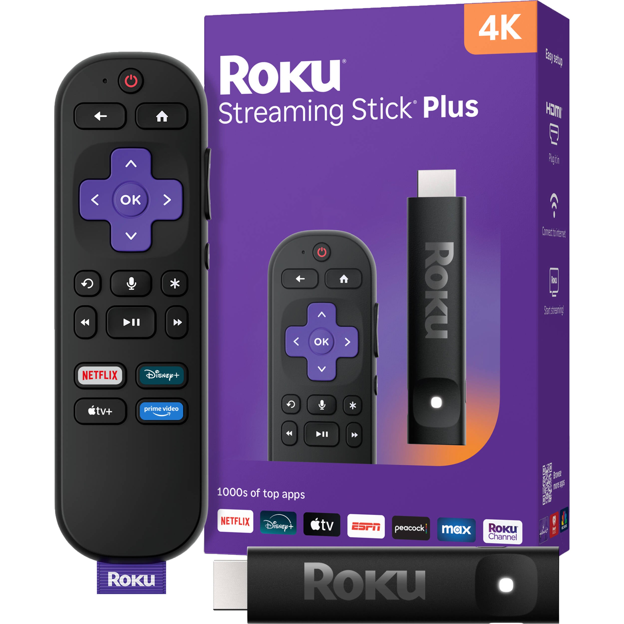 Roku Streaming Stick Plus - 3830R