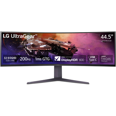 LG UltraGear 44.5" DQHD HDR 200 Hz Curved Ultrawide Gaming Monitor - 45GR75DC-B