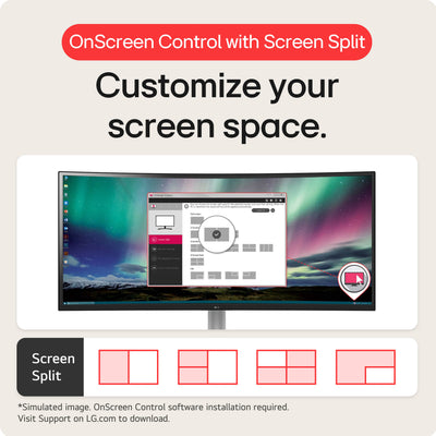 LG UltraGear 44.5" DQHD HDR 200 Hz Curved Ultrawide Gaming Monitor - 45GR75DC-B