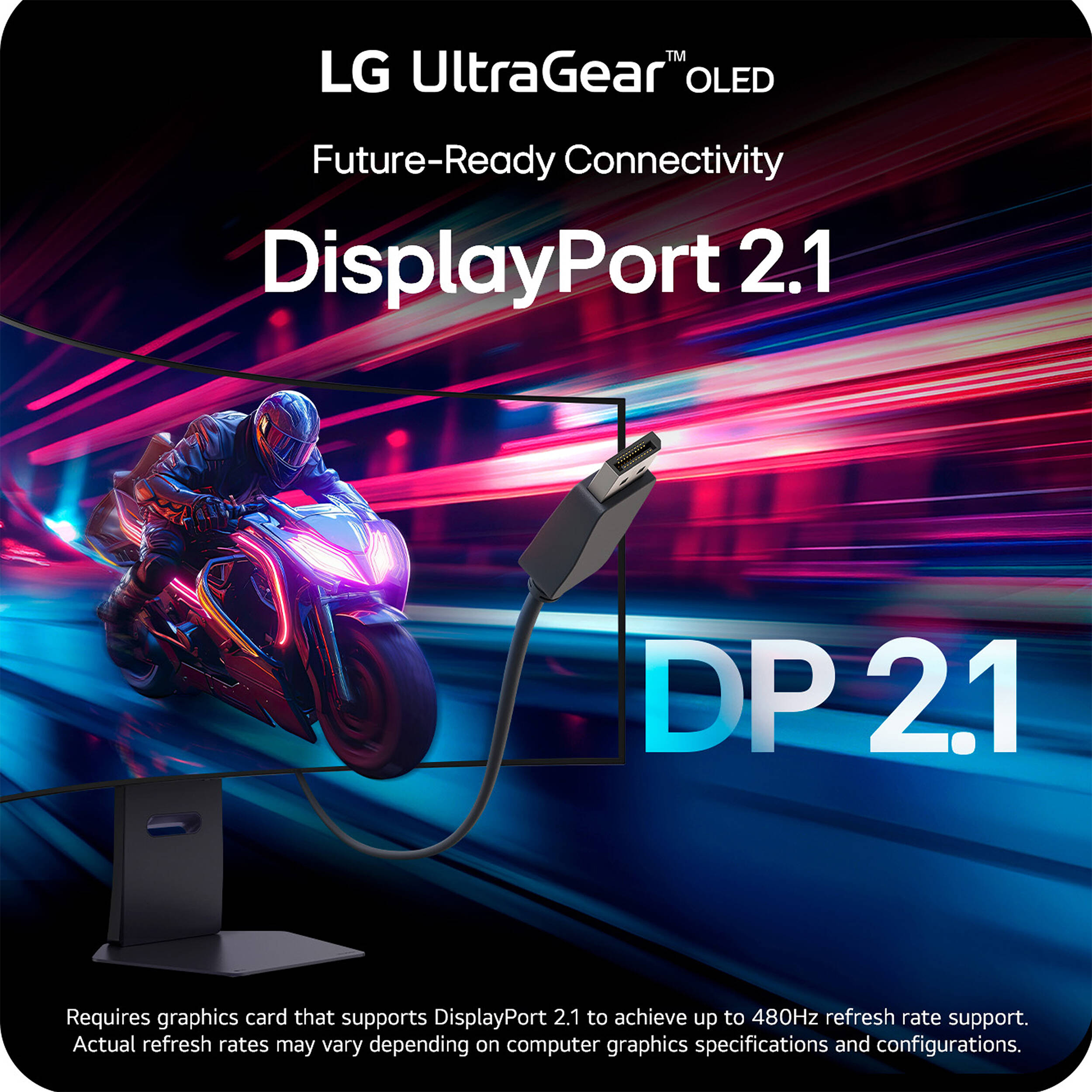 LG UltraGear™ OLED 44.5" 5K2K HDR Dual Mode 165 Hz Curved Gaming Monitor