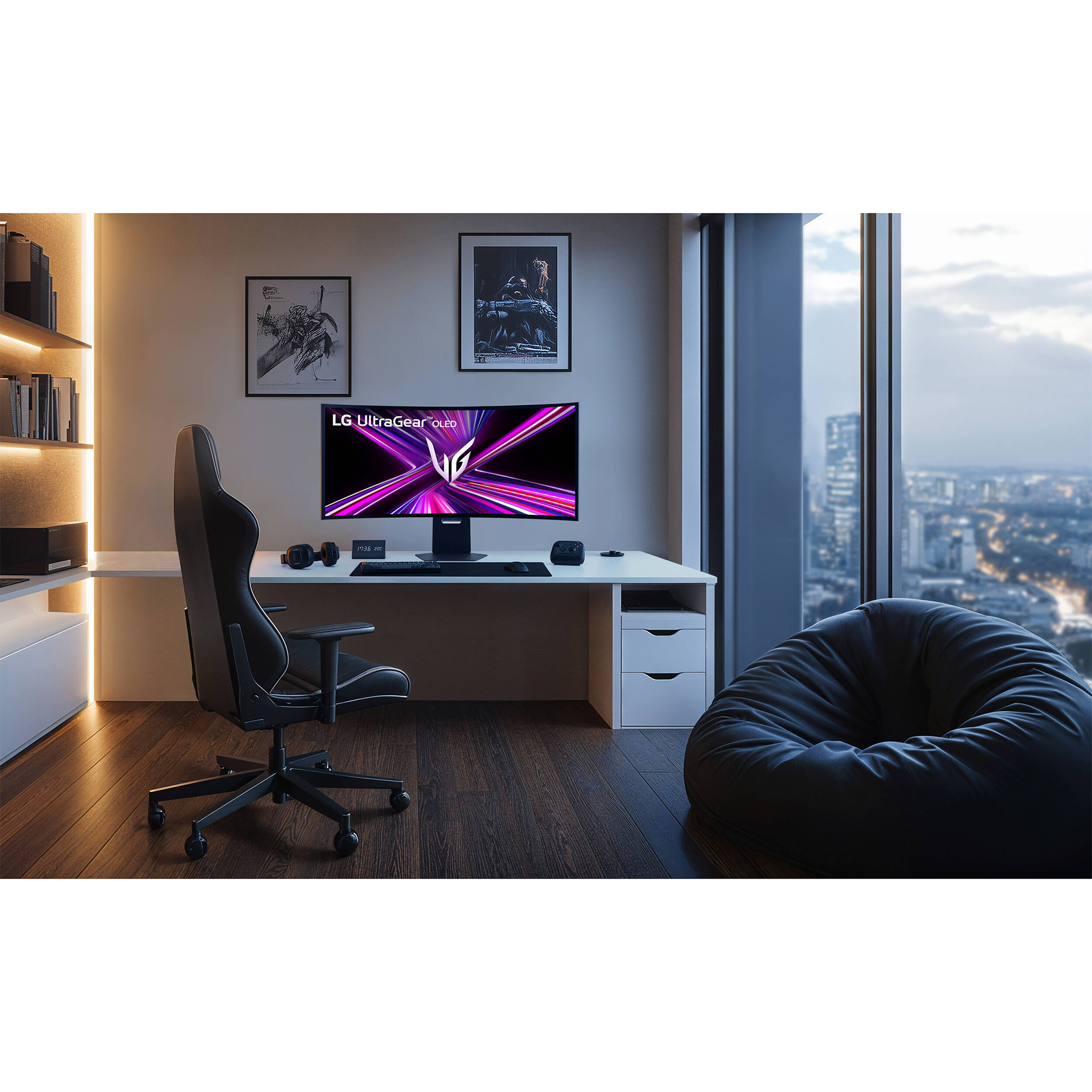 LG UltraGear™ OLED 44.5" 5K2K HDR Dual Mode 165 Hz Curved Gaming Monitor