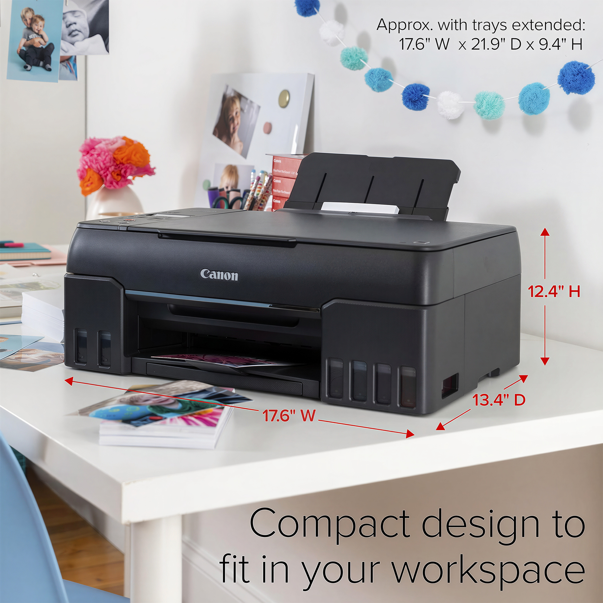 Canon PIXMA Megatank G620 Wireless All-In-One Supertank Inkjet Printer - Black