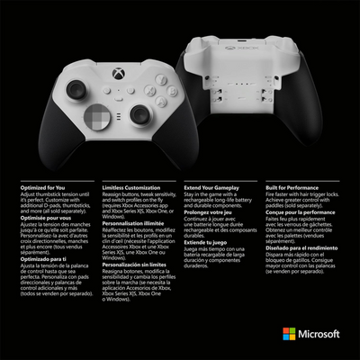Microsoft Xbox Elite Wireless Controller Series 2 - Core Edition (White)