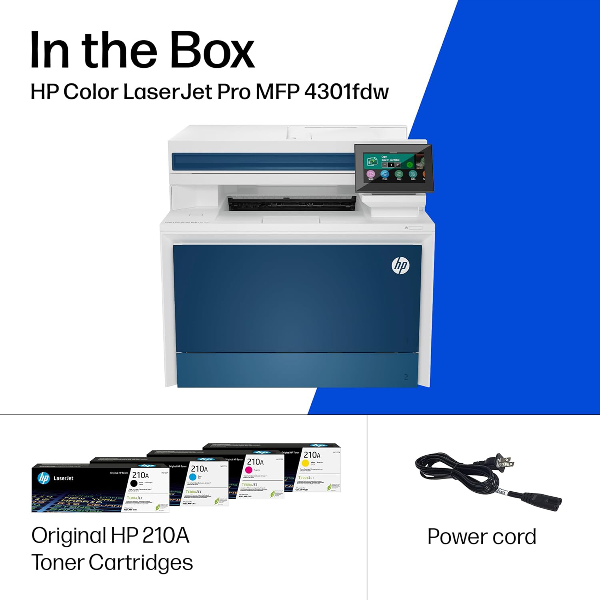 HP LaserJet Pro MFP 4301fdw Wireless Duplex Multifunction Color Laser Printer