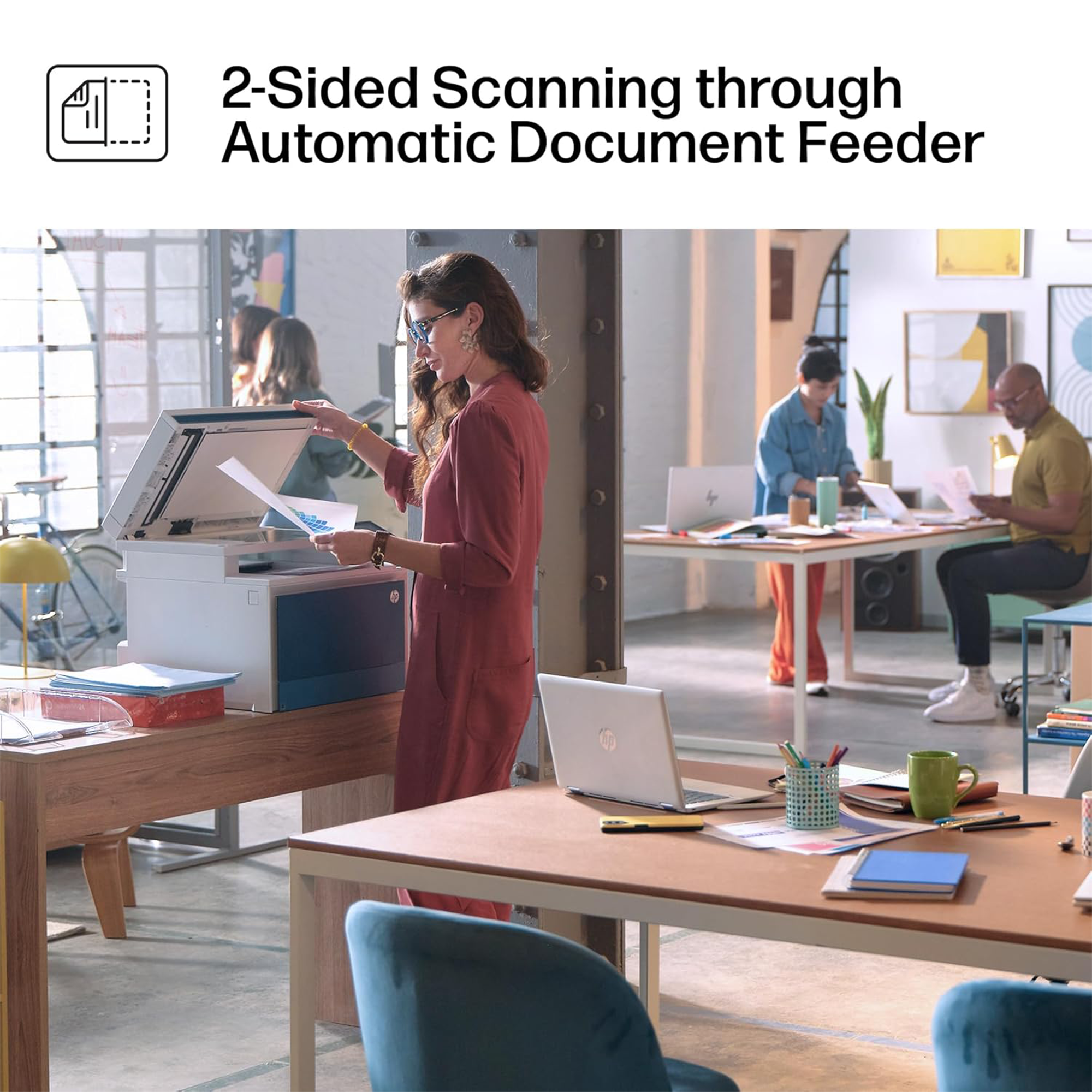 HP LaserJet Pro MFP 4301fdw Wireless Duplex Multifunction Color Laser Printer