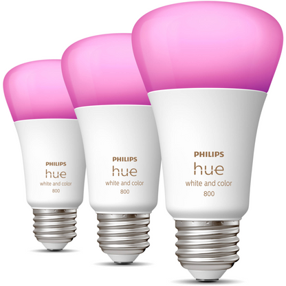 Philips Hue A19 LED Smart Light Bulb - 3 Pack